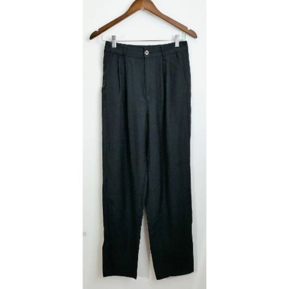 TWIK High waist pleaded black pants